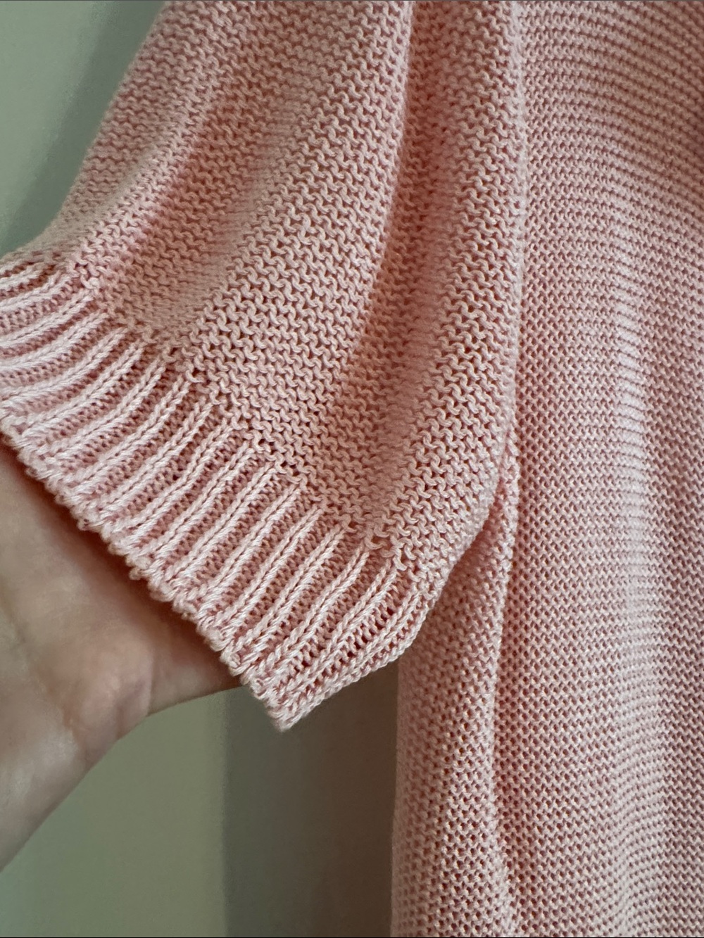 Pink Knit Button Front Cardigan - Picture 2 of 3